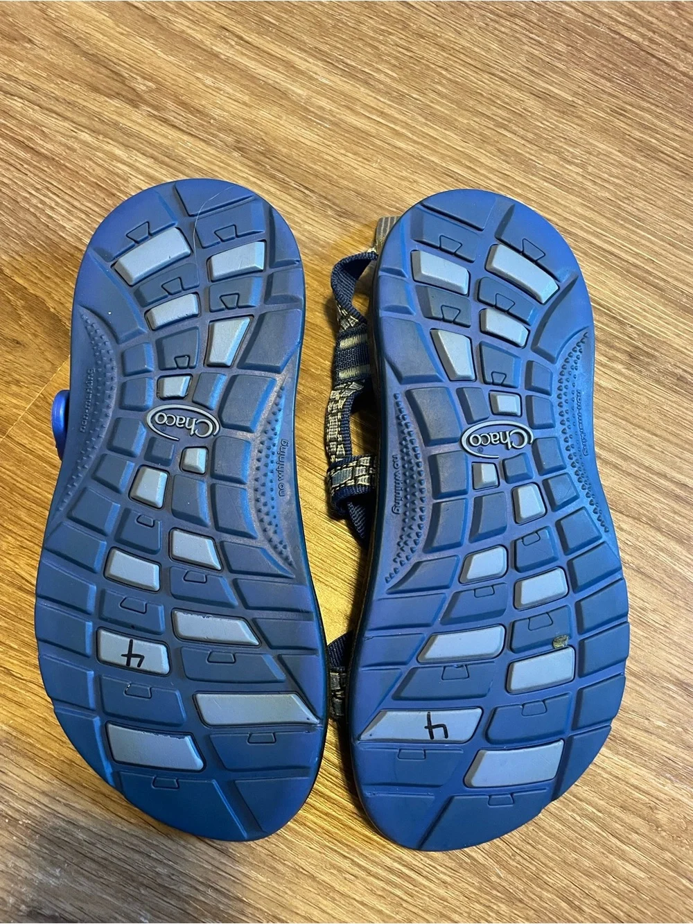 Chaco Z/1 Blue and Black Adjustable Strap Sandals